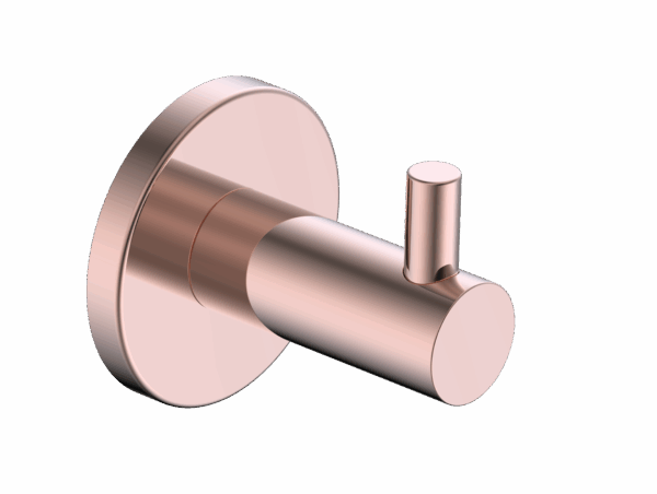 Percha individual oro rosa cepillado