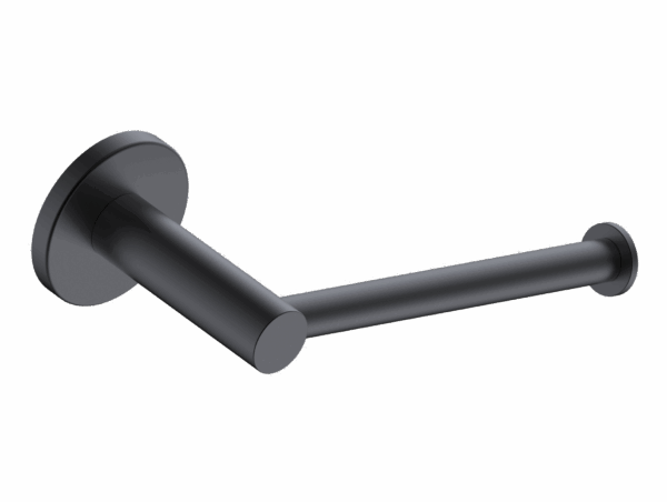 Porta-rollo negro mate de papel higiénico