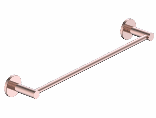 Toallero 50cm oro rosa cepillado