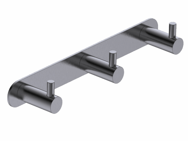 Percha triple black gun metal