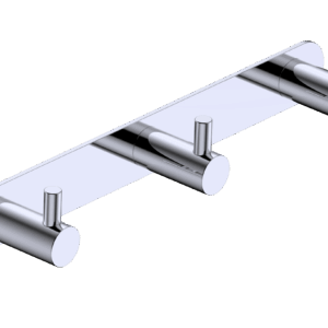 Percha triple cromo