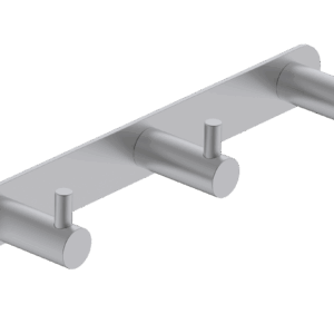 Percha triple níquel cepillado