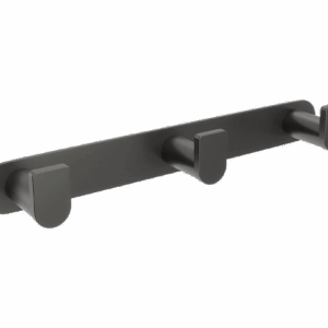 Percha triple negro mate