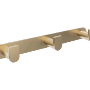 Percha triple oro cepillado