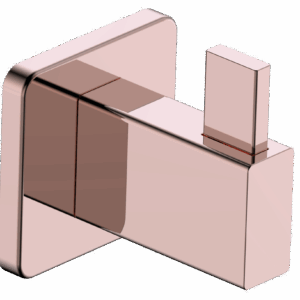 Percha individual oro rosa cepillado
