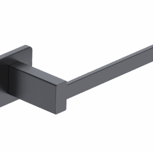 Porta-rollo negro mate de papel higiénico