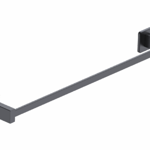 Toallero 40cm negro mate