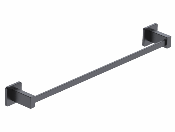 Toallero 50cm negro mate