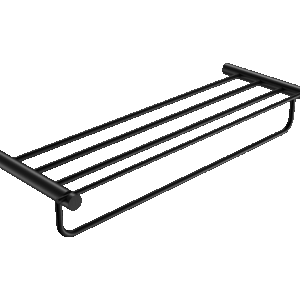 Toallero múltiple negro mate