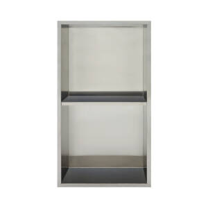 Hornacina vertical en níquel cepillado