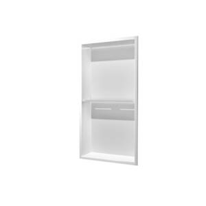 Hornacina vertical con luz led en blanco mate