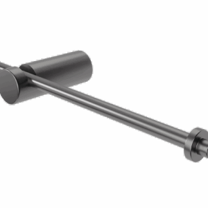 Porta-rollo black gun metal de papel higiénico
