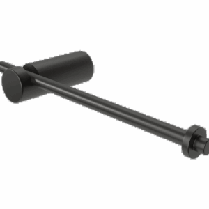 Porta-rollo negro mate de papel higiénico